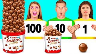 100 Capas de Alimentos Desafío | Batalla Épica De Comida por BaRaFun Challenge
