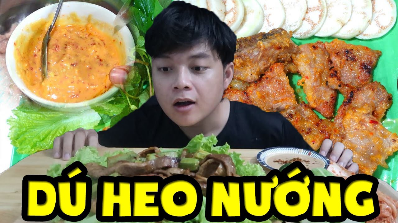 Mukbang Nầm Heo Nướng Chao Dai Giòn Sần Sật | Vũ Liz Food - YouTube