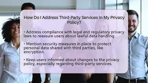 How Do I Address Third-Party Services In My Privacy Policy? - Everyday-Networking