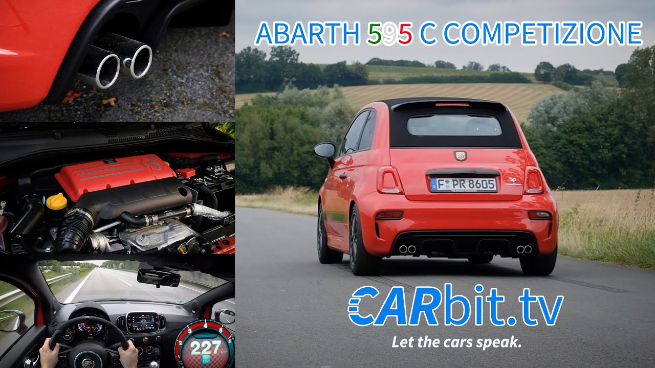 Abarth 595 C Competizione Cabrio | Sound | 0-100 | 0-200 | VMAX | Test | Driving | Review | POV