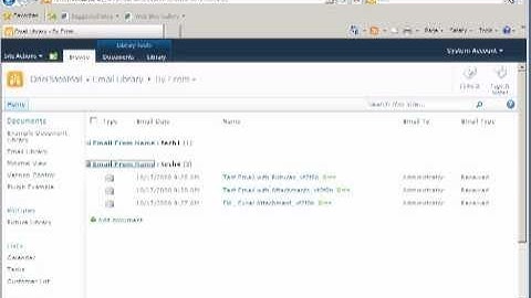 How to save Outlook email messages to SharePoint