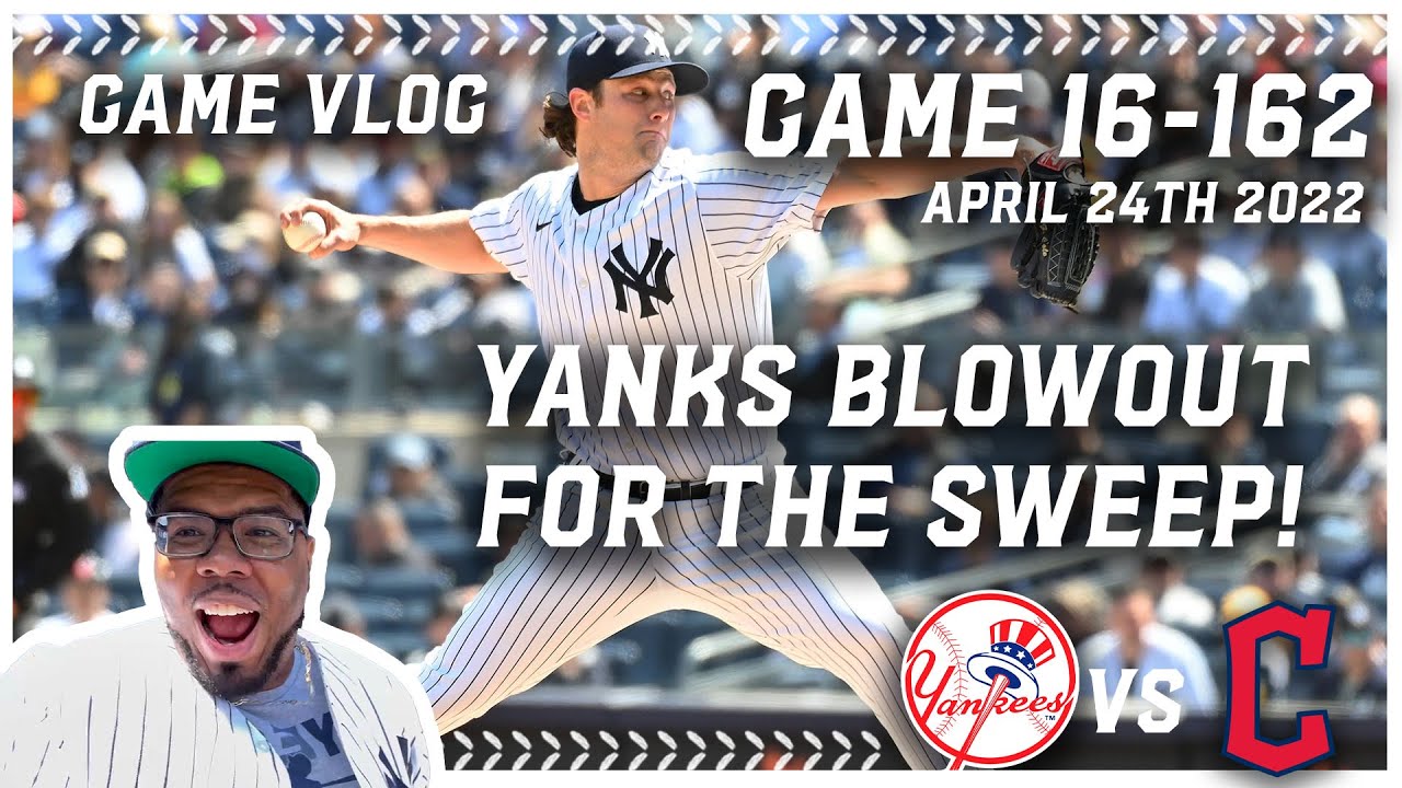 GAME 16-162 YANKEES BLOW OUT THE GUARDIANS AS THEY COMPLETE THE SWEEP! COLE SHOVES AND DJ GOES OFF!