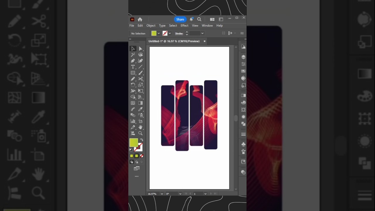 Clipping Mask in ONE Click in Adobe Illustrator 