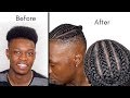 Quick & Easy Men’s Cornrow Braids | High Top Hairstyle