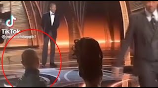 Alternate angle of Will Smith's Oscars heroism shows the view from behind Jada