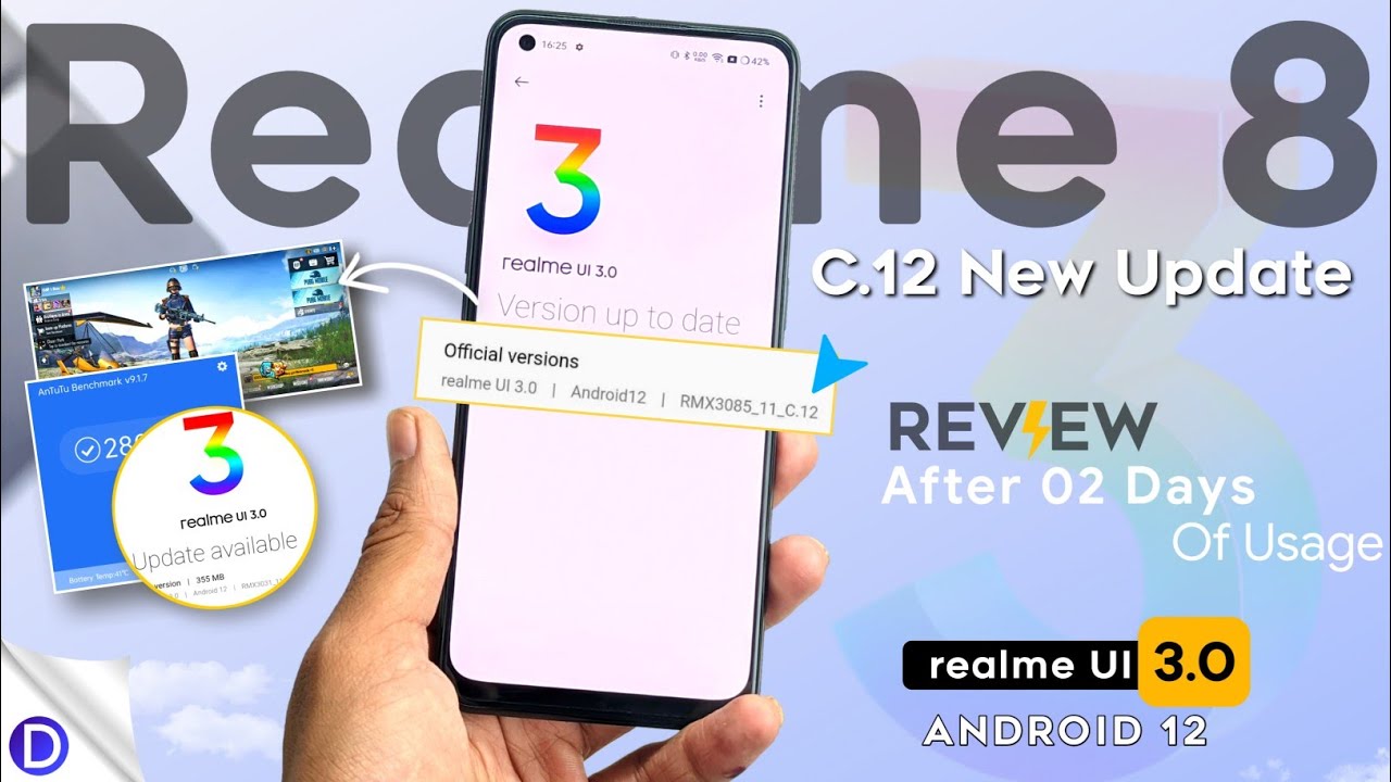 Realme 8 realme UI 3.0 Stable Update C.12 | realme 8 C.12 Update Full Review | Features & Bugs ⚡⚡