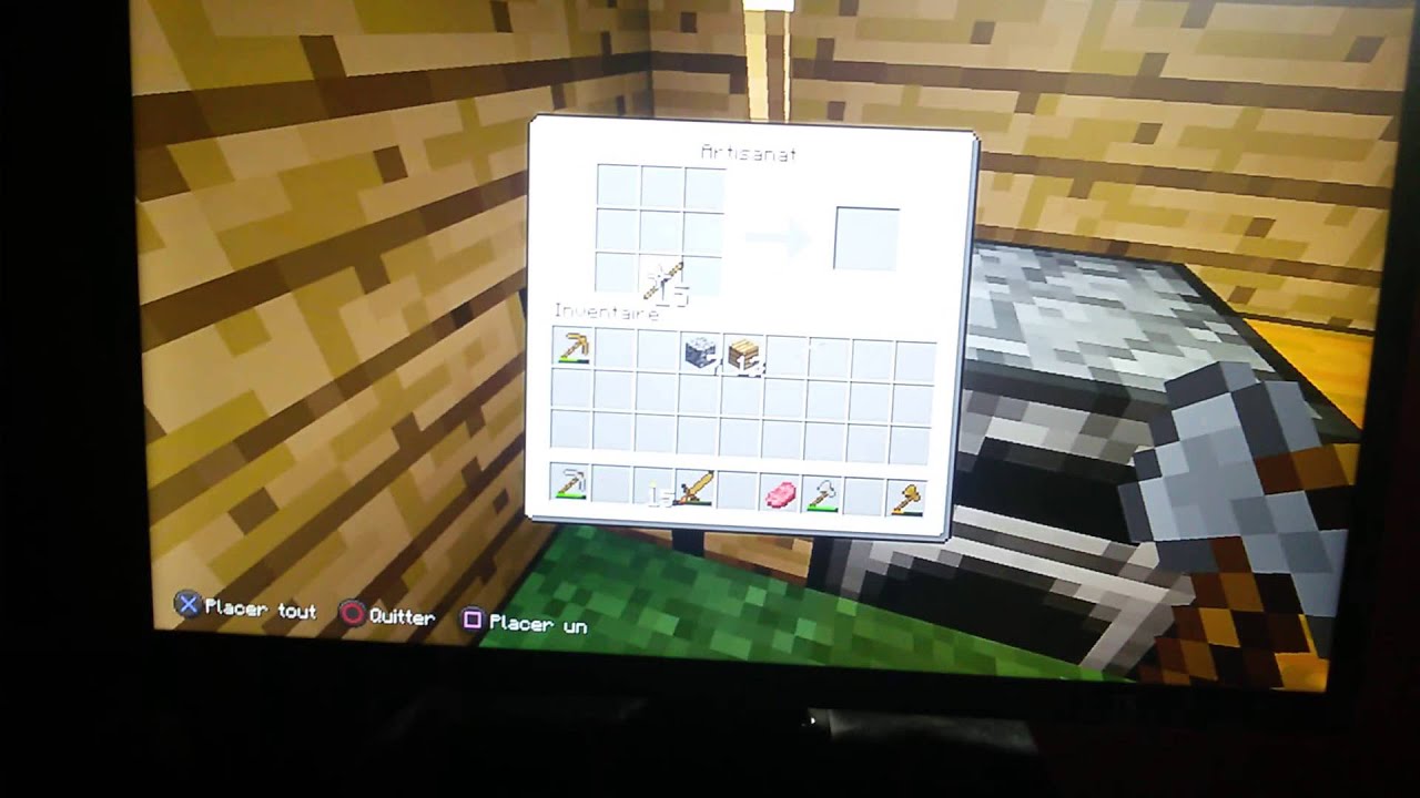 Comme faire une épée minecraft pc - YouTube