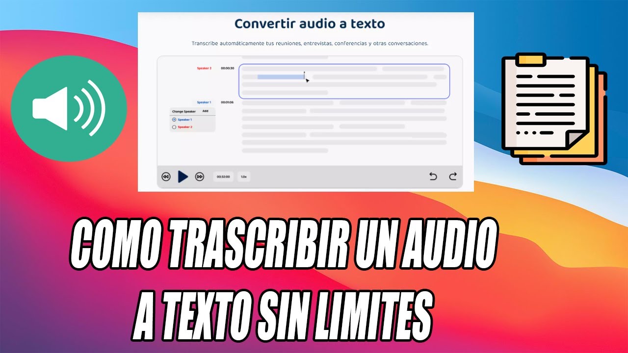 COMO TRANSCRIBIR UN AUDIO A TEXTO SIN LIMITE AUTOMÁTICO 2025 - YouTube