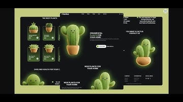 Responsive Cactus Website Design: HTML, CSS & JS