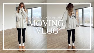 I BOUGHT MY DREAM LONDON APARTMENT!  Moving vlog 1 \& an empty apartment tour! Kate Hutchins