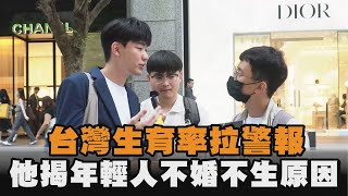 台灣生育率拉警報　他揭年輕人不婚不生原因