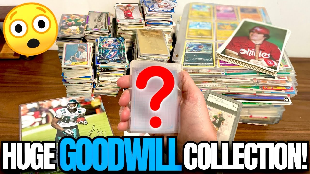 БОЛЕЕ 50 ФУНТОВ КОРОБКИ СПОРТИВНЫХ КАРТОЧЕК, КУПЛЕННЫХ В GOODWILL!