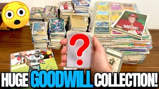 50+ POUND TUB OF SPORTS CARDS BOUGHT AT GOODWILL!