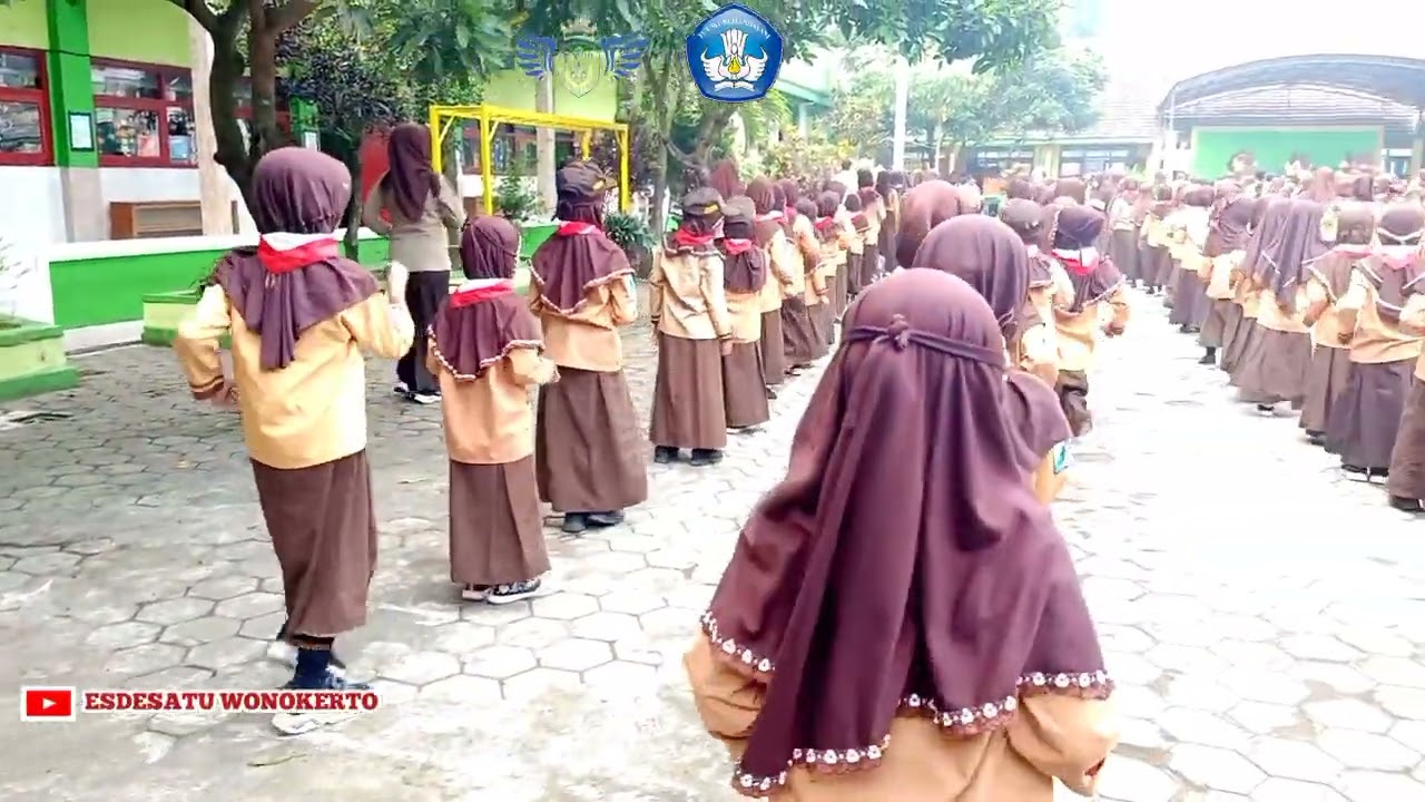 Pembiasaan Sabtu Pagi, Senam Sehat Bersama SD Negeri 1 Wonokerto Bantur #24mei2025