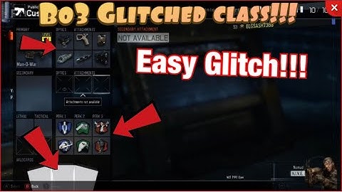 Black Ops 3 Glitched Class Tutorial  *Not Patched* 6 Attachments 6 Perks