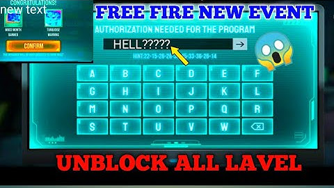 THE PUZZLE EVENT FREE FIRE || HOW TO COMPLETE THE PUZZLE EVENT || MOCO PUZZLE EVENT FREE FIRE