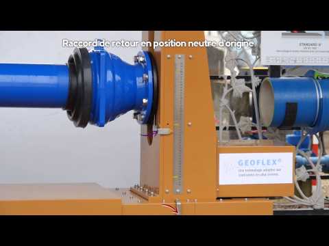 Démonstration raccord fonte ductile pour terrains instables - GEOFLEX - Saint-Gobain PAM - FR