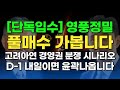 [단독입수] 영풍정밀, 풀매수 가봅니다고려아연 경영권 분쟁 시나리오 D-1 내일이면 윤곽나옵니다