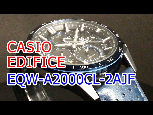 CASIO EDIFICE EQW-A2000CL-2AJF ソーラー電波腕時計 - YouTube