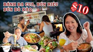 🔥 DRIP DRIP CAFE – Các Món Bánh Đa Cua, Bún Riêu, Bún Bò Xào Sả Chỉ $10! Món Nào Ngon