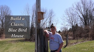 Step by Step How to build a Classic blue bird house.