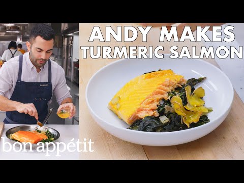 Andy Makes Turmeric Salmon With Coconut | From the Test Kitchen | Bon Appétit