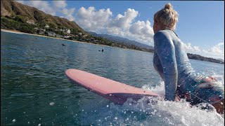 Surfing Diamond Head w/ GoPro Hero10 (March 21, 2022) 4K