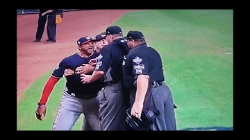 Nationals Manger Dave Martinez get ejected in game 6 of World Series