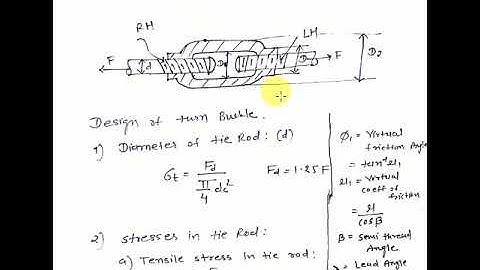 Design of turn buckle|Threaded joint|MDID|Machine design and industrial drafting|Design of Machine
