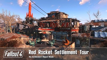 Fallout 4 - Red Rocket Truck Stop Settlement Build Tour