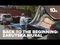 Back to the beginning: Iryna Zarutska mural in downtown Providence