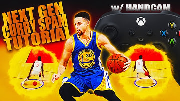NBA 2K21 Next Gen How to Curry Slide Spam! Dribble Tutorial With Handcam + BEST SIGS