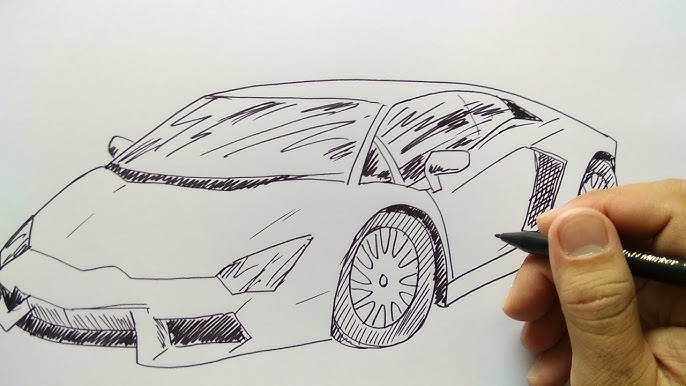 Cara Menggambar Mobil Lamborgini Youtube
