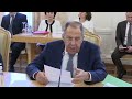 С.Лавров на 44-м заседании Совета глав субъектов Российской Федерации при МИД России