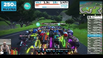 Zwift Insider Tiny Race (1 of 4) - Seaside Sprint - 29/10/22 - hot and spicy topless action
