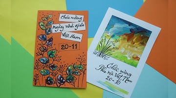 Mĩ thuật 6 Bài 4 | THIỆP CHÚC MỪNG | Làm thiệp từ tranh vẽ theo nhạc và in hoa lá| Greetting card