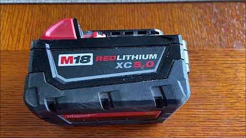 OldGuyDIY Milwaukee Power Tools M18 Fuel Battery Pack Age Find Build Date Code This One 5 Year Life