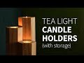 DIY tea light candle holder w/ storage | How to