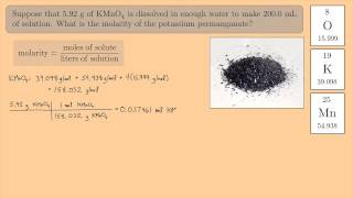 (General Chemistry 1) Molarity Practice 1