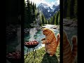 Cat Takes Over the Grill: Epic Kebab Cooking Adventure!
