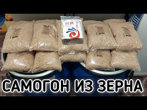 Видео: Самогон из пшеничной (полтавской) крупы на дрожжах "КОДЗИ." Пошаговое видео от А до Я.