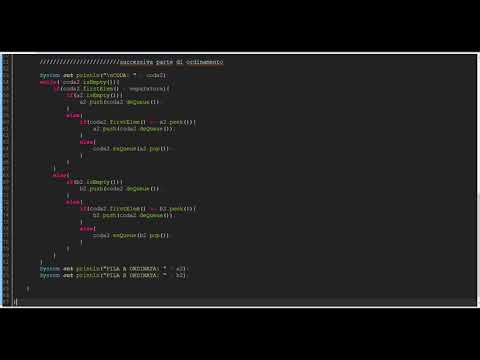 Ordinamento pile da coda - Java