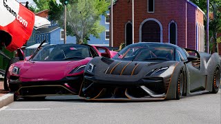 Street Racing Crashes #6 - BeamNG Drive