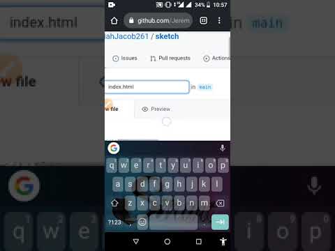 Host a website on Github Using Your Android phone