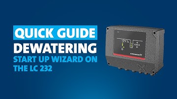 Quick Guide: LC 232 – Dewatering, Start-up wizard