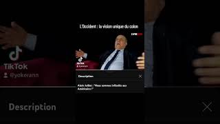 L'Occident : la vision unique du colon #yokerann #livrenoir #colon #alainjuillet #occident