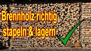 Brennholz richtig lagern & schnell trocknen - Anleitung & Tipps zum schnellen Trocknen von Kaminholz