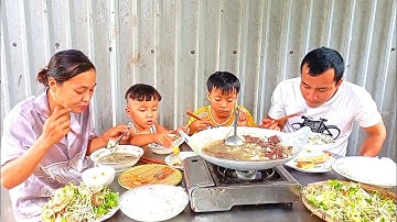 Bún Nước Lèo Cá Lóc Đồng _ Ăn Kèm Khô Cá dứa Chiên giòn Rụm.