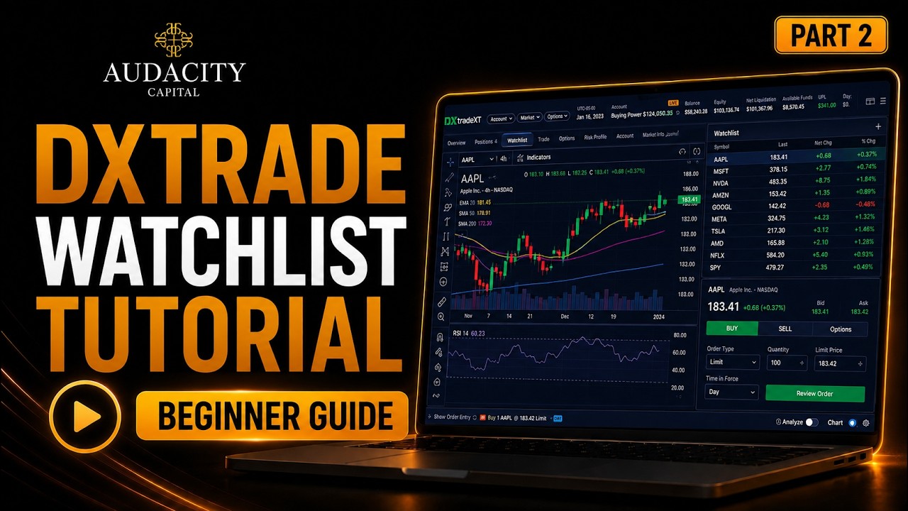 DXtrade Watchlist Tutorial | How to Create & Customize Your Watchlist