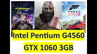 Intel Pentium G4560 With NVIDIA GTX 1060 3GB in 16 AAA Games Benchmark